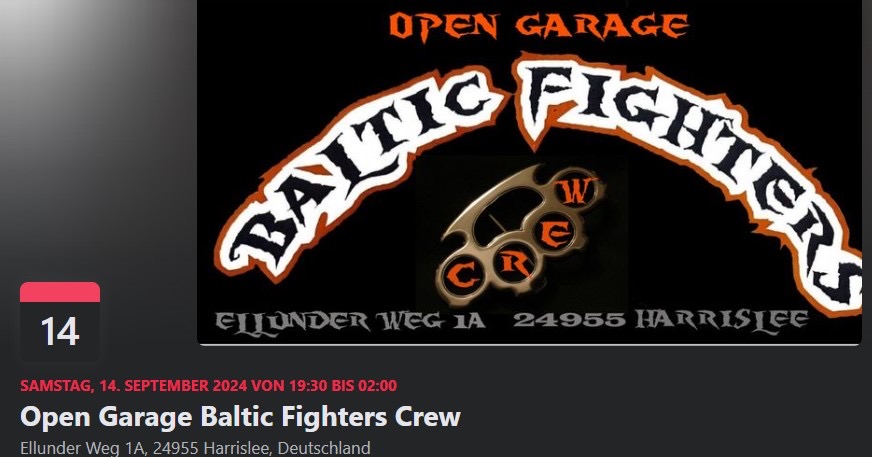Baltic Figters Crew Open Garage