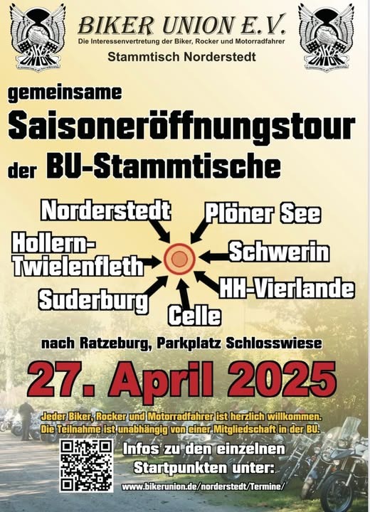 Biker Union Saisoneröffnungstour
