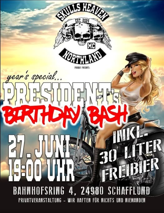 Mc Skulls Heaven Präsi Birthday Bash