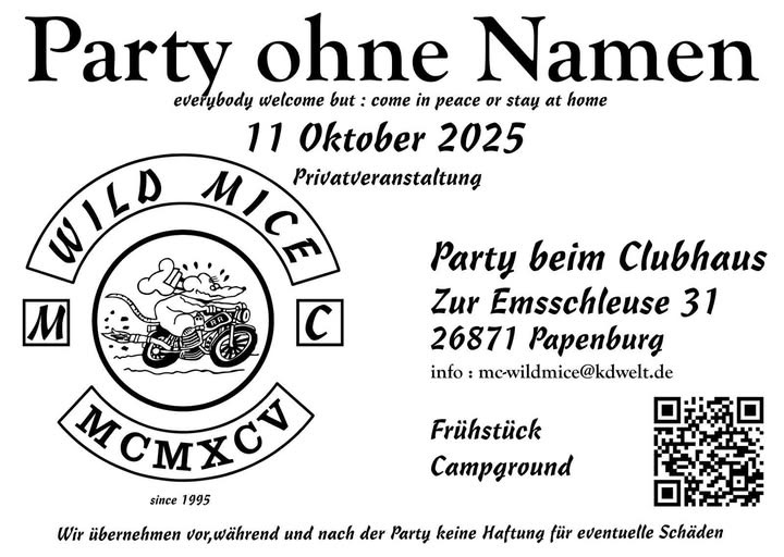 Mc Wild Mice Party ohne Namen